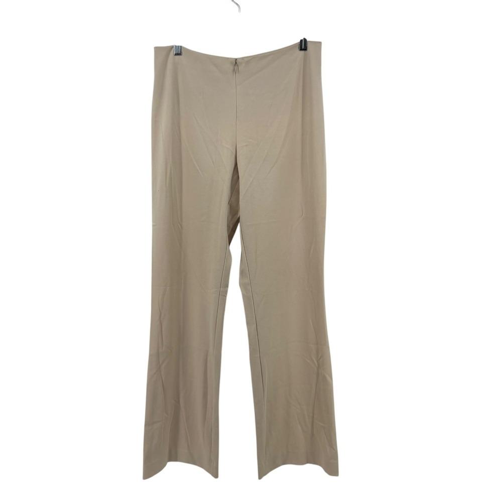 Vintage Caché Beige Wide Leg Pants Size 12 Y2K Minimalist Workwear